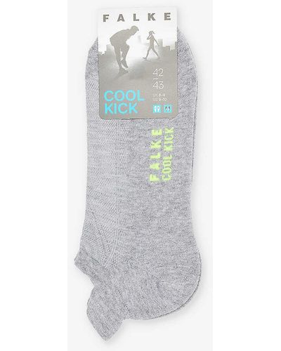 FALKE Cool Kick Recycled Polyester-blend Knitted Socks - White