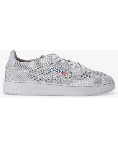 Autry Easeknit Woven Low-top Trainers - White