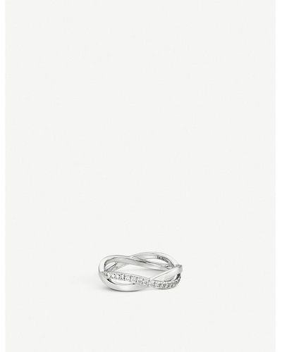 De Beers Infinity White-gold And Pavé Diamond Ring