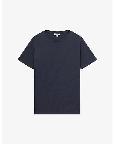 Reiss Bless Regular-fit Cotton-jersey T-shirt Xx - Blue