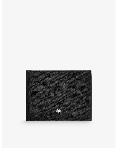 Montblanc Sartorial Logo-embellished Grained-leather Wallet - Black