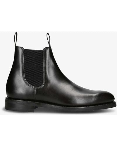 Loake Emsworth Leather Chelsea Boots - Black