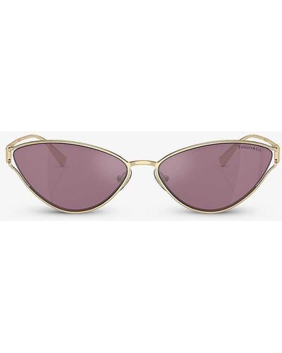 Tiffany & Co. Tf3095 Cat-eye Metal Sunglasses - Pink
