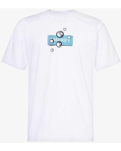 Market Damask Logo-print Cotton-jersey T-shirt X - White