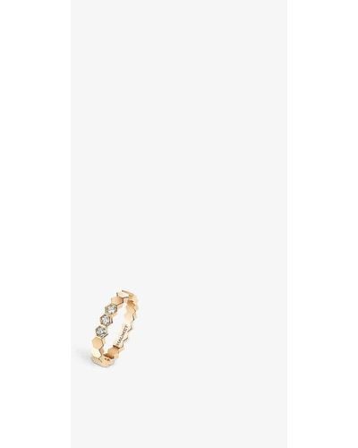 Chaumet Bee My Love 18ct Rose-gold And 0.104ct Diamond Ring - White