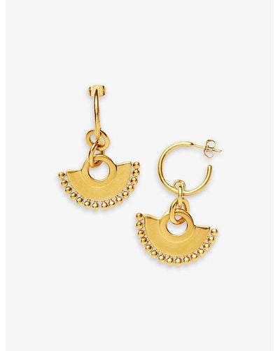 Missoma Zenyu Chandelier 18ct Yellow -plated Brass Hoop Earrings - Metallic