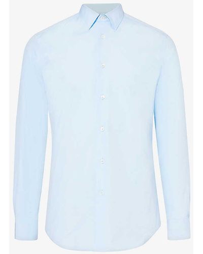 Paul Smith Tailored-fit Cotton Shirt - Blue