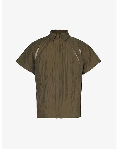 Saul Nash Winchmore Seersucker-textured Shell Shirt X - Green