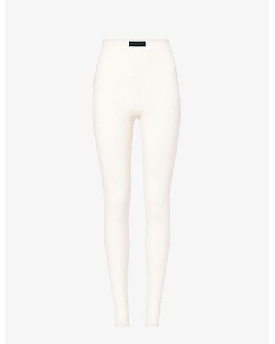 Fear Of God Essentials Fitted High-rise Cotton-blend legging - White
