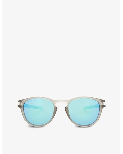 Oakley Latch Oval-frame Sunglasses - Blue
