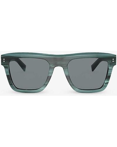 Dolce & Gabbana Dg4420 Square-frame Acetate Sunglasses - Grey