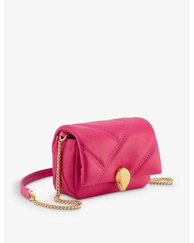 BVLGARI Serpenti Cabochon Mini Leather Shoulder Bag - Pink