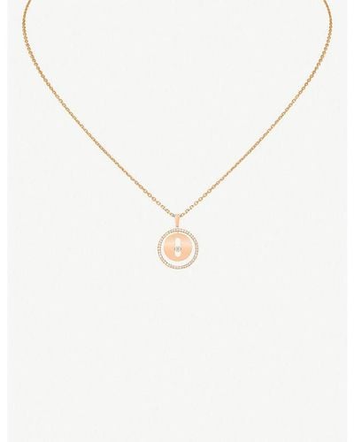 Messika Lucky Move 18ct Rose-gold And Diamond Necklace - Metallic