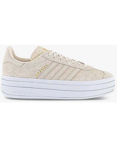 adidas Gazelle Bold Platform Suede Low-top Trainers - White