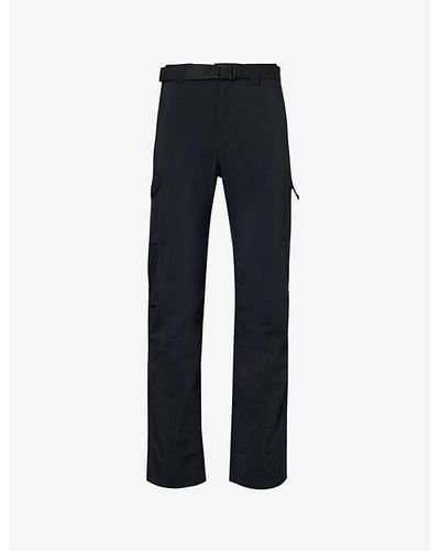 Columbia Silver Ride Detachable-belt Straight-leg Slim-fit Recycled-cotton Trousers - Blue