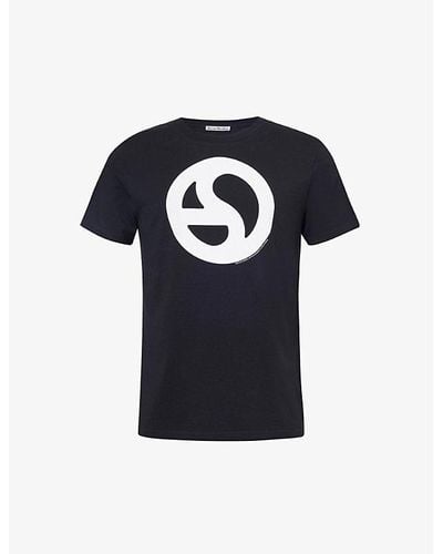 Acne Studios Setar Graphic-print Cotton-blend T-shirt - Black