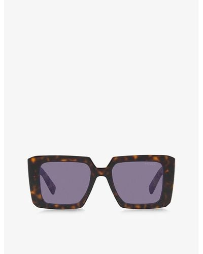 Prada Pr 23ys Symbole Acetate Sunglasses - Purple