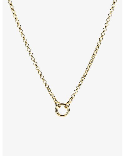 MEJURI Rolo Chain 14ct Yellow- Pendant Necklace - Metallic