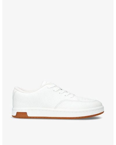 KENZO Skate Low Tonal-stitching Leather Low-top Sneakers - White