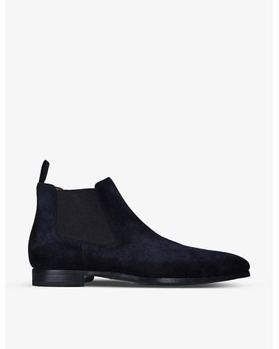Magnanni Shaw Suede Chelsea Boots 10. - Blue