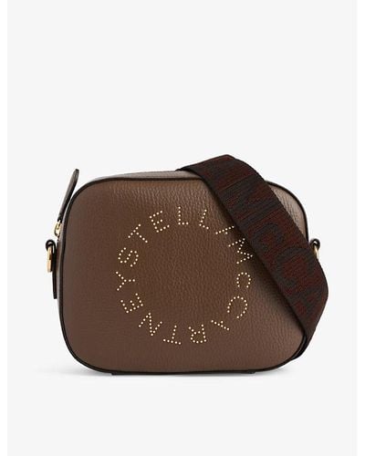 Stella McCartney Circle Faux-leather Cross-body Bag - Brown