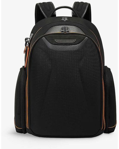 Tumi Paddock Contrast-stitching Pocket Zip-up Woven Backpack - Black