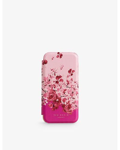 Ted Baker Porcelain Rose Mirror Folio iPhone 13 Case