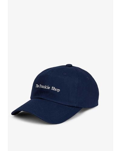 Frankie Shop Vy Logo-embroidered Cotton-twill Baseball Cap - Blue
