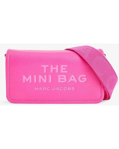 Marc Jacobs The Mini Leather Crossbody Bag - Pink
