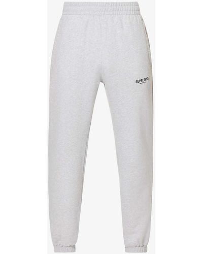Represent Owners' Club Relaxed-fit Cotton-jersey jogging Bottom - White