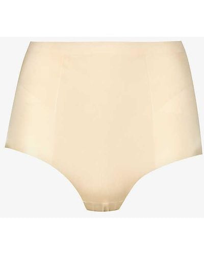Wacoal Ines High-rise Stretch-woven Brief - Natural