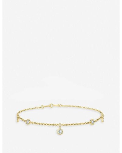 De Beers My First 18ct Yellow-gold And Diamond Bracelet - Natural