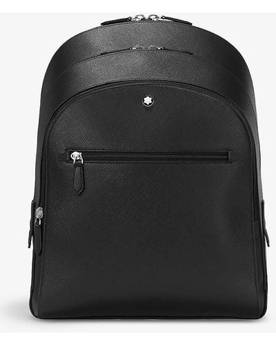 Montblanc Sartorial Medium Grained-leather Backpack - Black