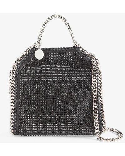 Stella McCartney Falabella Mini Satin Tote Bag - Black