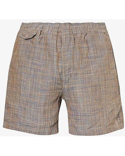 Beams Plus Beach Cotton Shorts - Grey