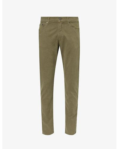 Citizens of Humanity London Slip-pocket Straight-leg Regular-fit Cotton-blend Pants - Green