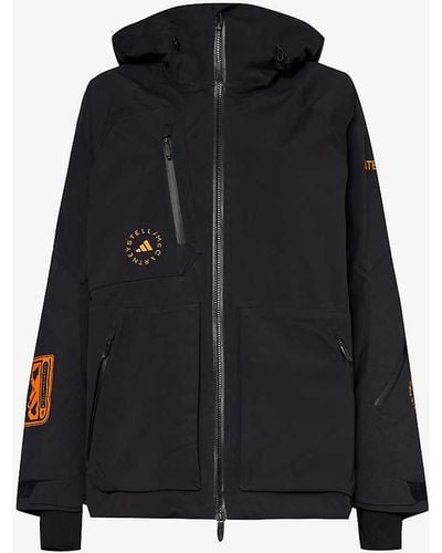 adidas By Stella McCartney X Terrex Truenature Insulated Regular-fit Recycled-polyester Hooded Jacket - Blue