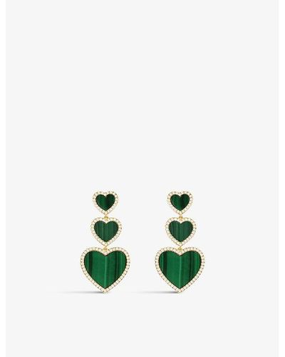 Boucles d'oreille APM Monaco Malachite