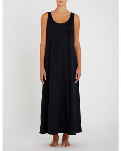 Hanro Deluxe Cotton-jersey Night Dress - Black