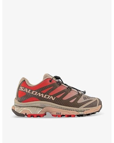 Salomon Xt-4 Quick-lace Mesh Low-top Sneakers - Red