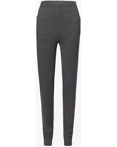 Saint Laurent Slim-fit Mid-rise Cashmere leggings - Grey