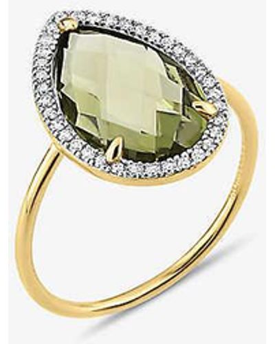 The Alkemistry Morganne Bello Alma 18ct Yellow-gold, 0.144ct Diamond And 3.520ct Quartz Ring - Metallic