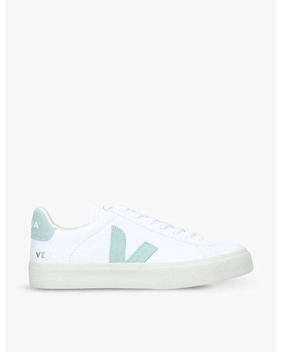 Veja Women's Campo Leather And Suede Low-top Sneakers - White