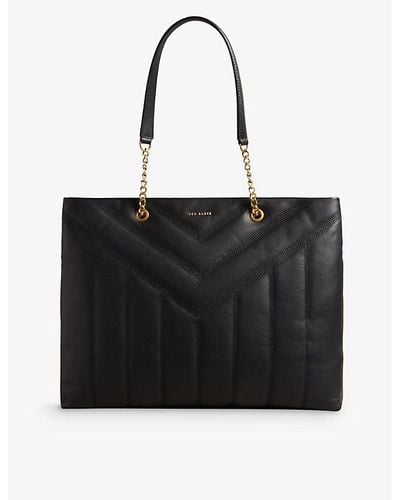 Ted Baker Ayalia Leather Tote Bag - Black