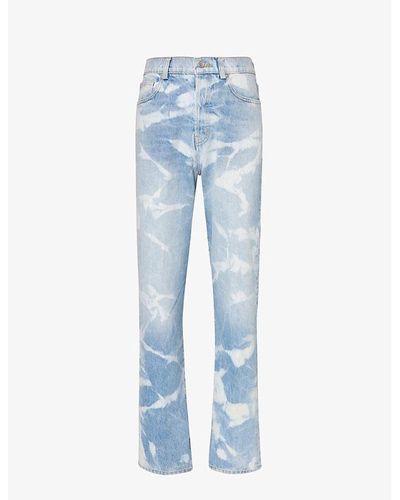 NAHMIAS baggy Tie-dye Relaxed-fit Jeans - Blue