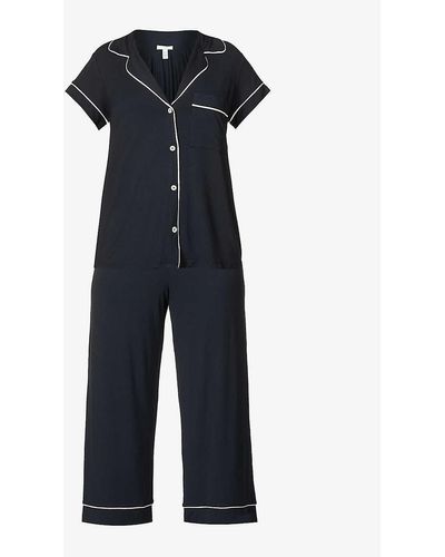Eberjey Gisele Stretch-jersey Pyjama Set - Black