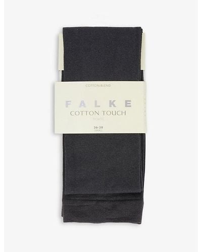 FALKE Cotton Touch Opaque Stretch-woven Tights - Black