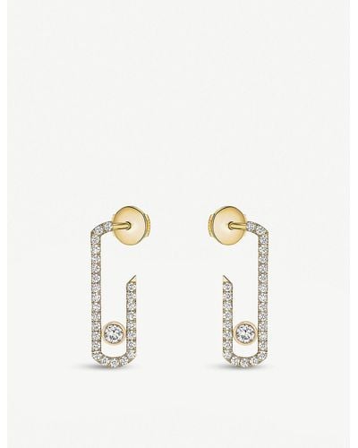 Messika Gigi Hadid Move Addiction 18-carat-gold Diamond Earrings - Yellow