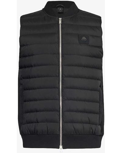 Moose Knuckles Air Explorer Brand-plaque Regular-fit Shell-down Gilet X - Black