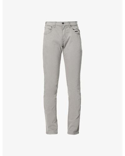 PAIGE Federal Slim-fit Straight-leg Jeans - Grey